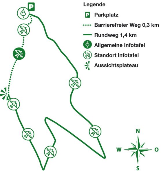 Karte: Historische Landbewirtschaftung, Dammbach Abbildungsbeschreibung: Karte des Wanderweges Dammbach