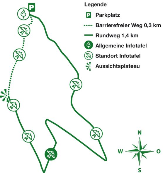Karte: Leben im Magerrasen, Dammbach Abbildungsbeschreibung: Karte des Wanderweges Dammbach