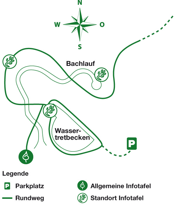 Karte des Wanderweges Mespelbrunn