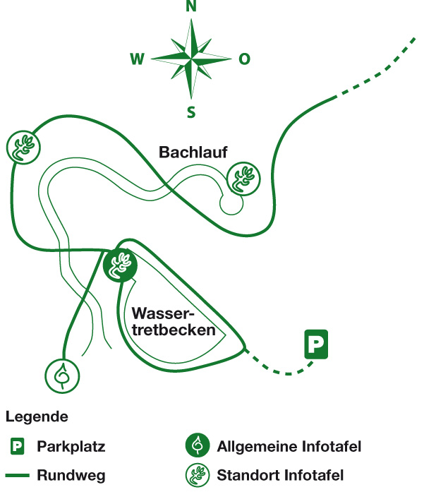 Karte des Wanderweges Mespelbrunn