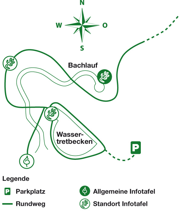 Karte des Wanderweges Mespelbrunn